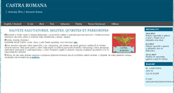 Desktop Screenshot of castraromana.cz
